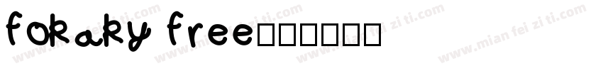 fokaky free字体转换